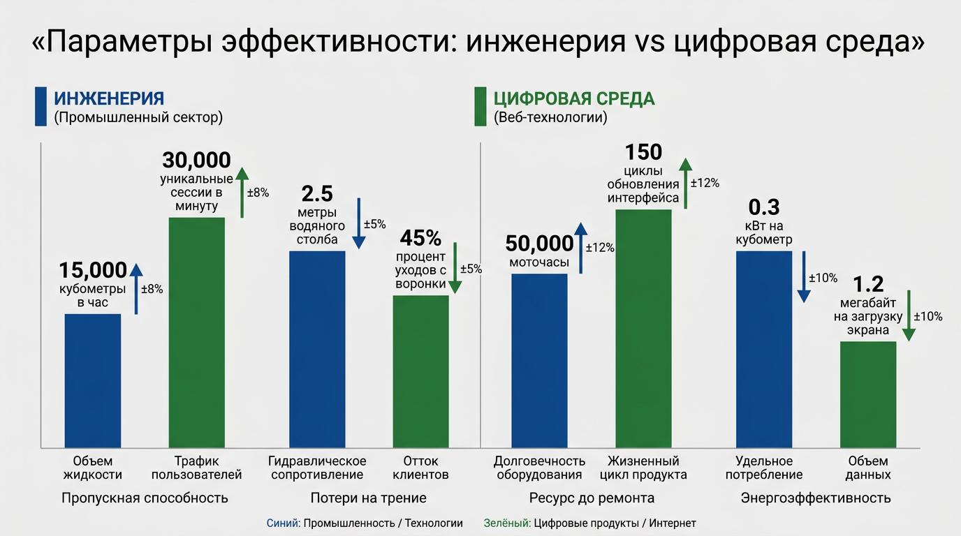 Параметры эффективности: инженерия VS цифровая среда